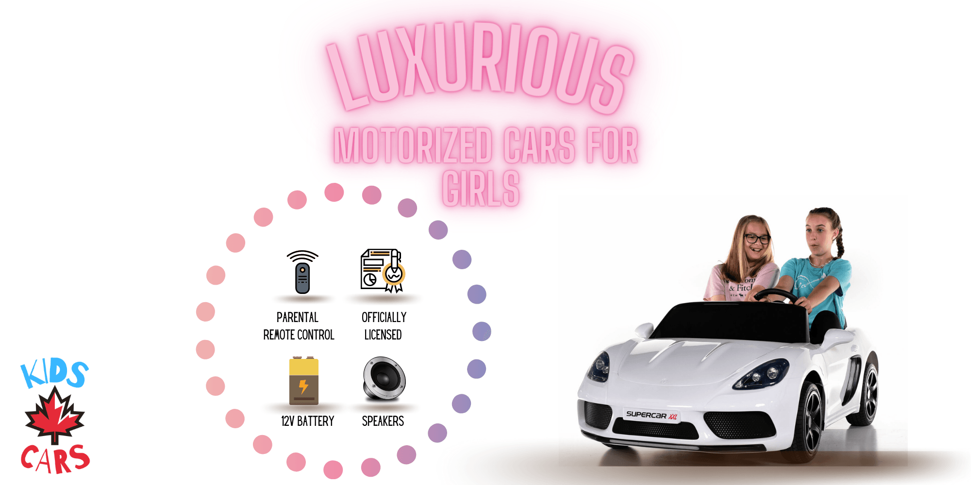 Girls motorized cars sales