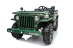 2024 Military Willy Jeep Style Truck | 3 Seater > 24V (2x2) | Kids Electric Riding Vehicles