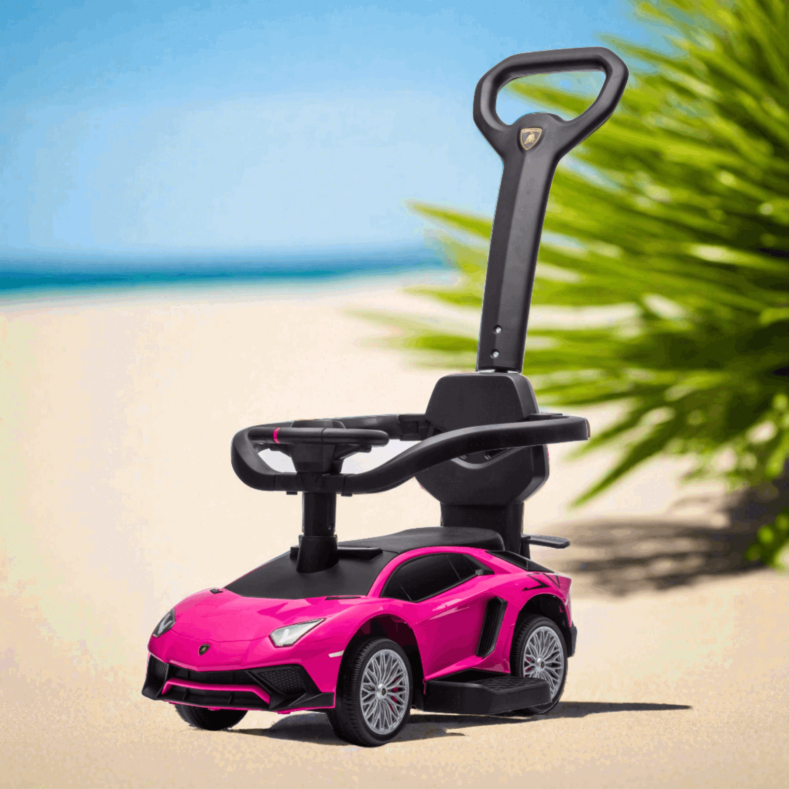 Lamborghini 3-in-1 Kids Push Ride On Toy Car