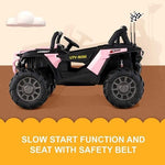 PINK UTV 12V 2 Seater Kids Ride On Car with Remote Control Kids Cars CA - Ride On Toys Store
