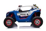 24V Freddo Storm Police UTV 2-Seater for Kids with Lights & Sirens for Action-Packed Adventures