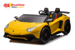 24V Lamborghini Aventador 2 Seater Ride On Car for Kids: Advanced Brushless Motor & Differential for High-Octane Fun