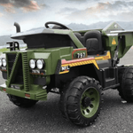 12V Dump Truck 2 Seater Kids Ride On Car with Remote Control and Electronic Dumper
