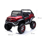 12V 4x4 Mercedes Benz Unimog 2 Seater Ride on Car Kids Cars CA - Ride On Toys Store