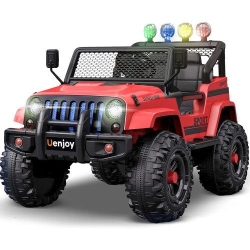 12V Jeep Wrangler Style Kids Ride On Car with Remote Control for Age 1-6 Kids Cars CA - Ride On Toys Store