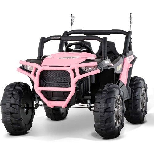 PINK UTV 12V 2 Seater Kids Ride On Car with Remote Control Kids Cars CA - Ride On Toys Store