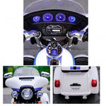 12V Police Motorcycle Trike Ages 3-8 Kids Cars CA - Ride On Toys Store