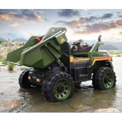 12V Dump Truck 2 Seater Kids Ride On Car with Remote Control and Electronic Dumper Kids Cars CA - Ride On Toys Store