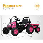 2023 Tractor Kids Ride On Car 6V with Remote Control