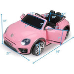 Volkswagen Beetle 12V Kids Ride On Car with Remote Control Kids Cars CA - Ride On Toys Store