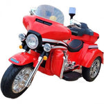 12V Police Motorcycle Trike Ages 3-8 Kids Cars CA - Ride On Toys Store