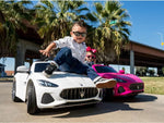2023 Maserati GranCabrio 12V Kids Ride On Car with Remote Control AND Leather Seat Kids Cars CA - Ride On Toys Store