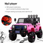 12V Jeep Wrangler Style Kids Ride On Car with Remote Control for Age 1-6 Kids Cars CA - Ride On Toys Store
