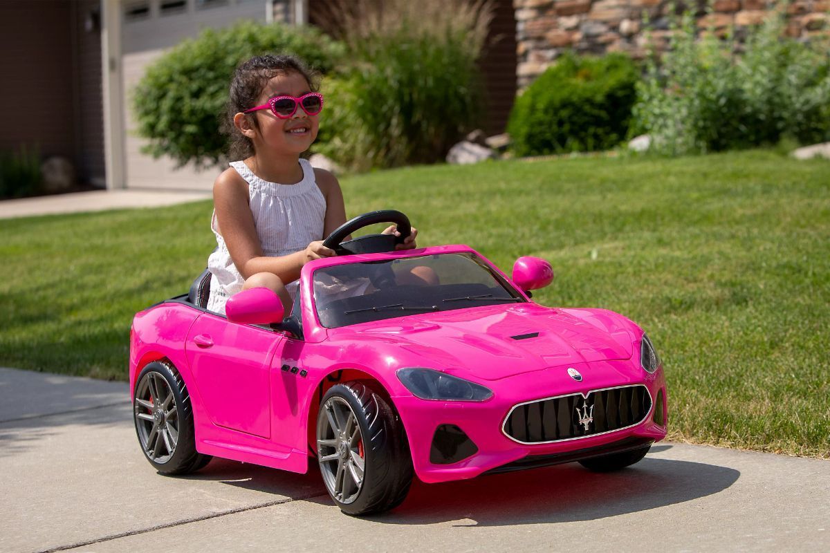 2023 Maserati GranCabrio 12V Kids Ride On Car with Remote Control AND Leather Seat Kids Cars CA - Ride On Toys Store