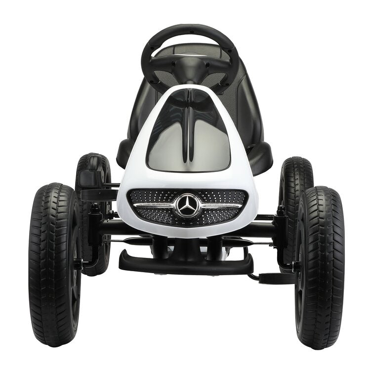 Licensed Mercedes 2021 Upgraded Pedal Go Kart Rubber Tires Ride-On