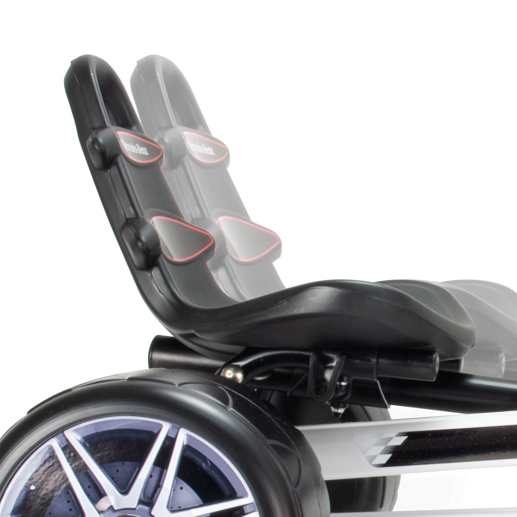 Officially Licensed Mercedes Pedal Go Kart w/ Adjustable Seats
