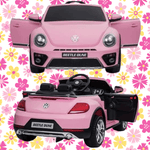 Volkswagen Beetle 12V Kids Ride On Car with Remote Control Kids Cars CA - Ride On Toys Store